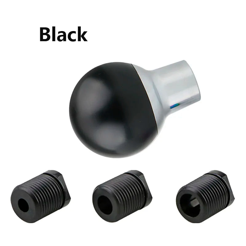 Acrylic car gear shift knob lever universal manual car gear shift knob adapter cool car hand handle ball white shift knob car