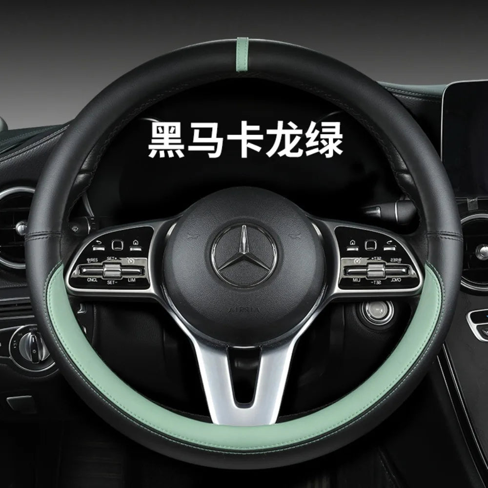 Universal Car Steering Wheel Cover Breathable Anti Slip Car Decoration 37-38cm Steering Wheel Cover Accessories