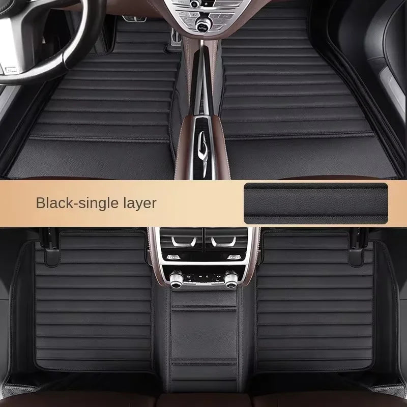 Car Floor Mats Suitable for New Beetle 2004~2009 Anti slip and wear-resistant PU leather car interior mat
