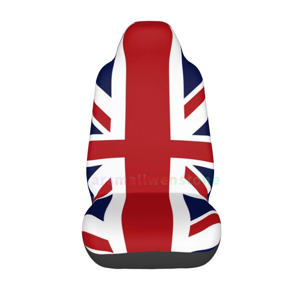 United Kingdom Flag Car Seat Cover 2PCS Front Car Seat Cover Seat Anti Fouling Protective Cover Cute Car Accessories