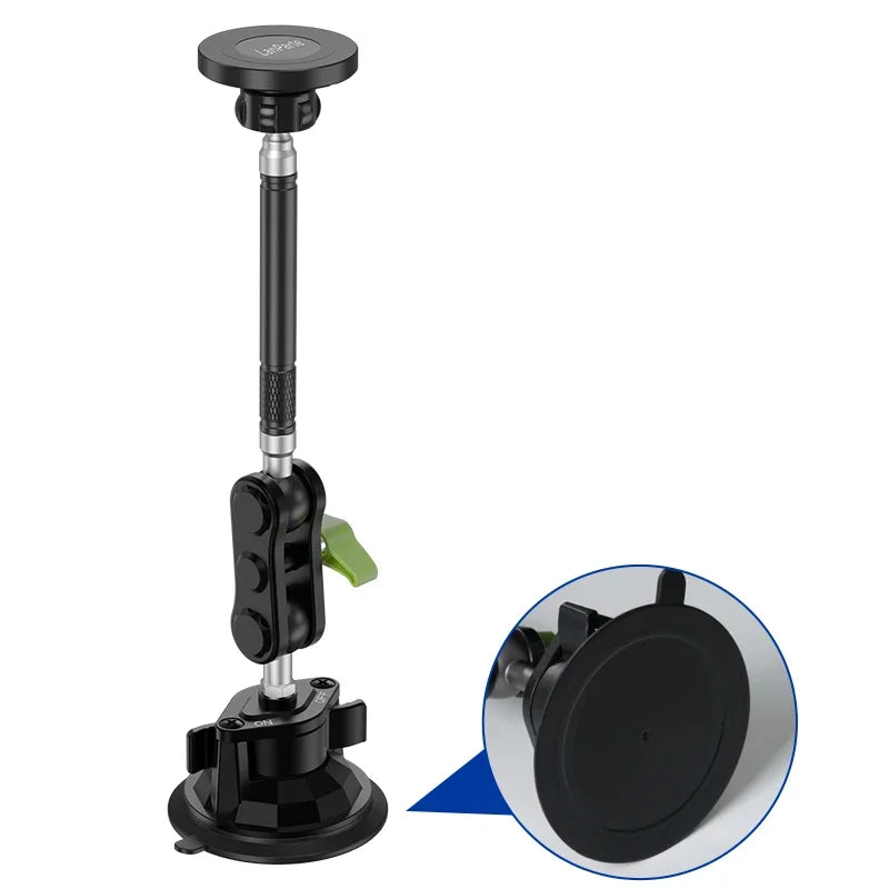Car Phone Holder Magnetic Mount Strong Sticky Adhesive Suction Cup Dashboard 360 Rotating Anti-Shake for Iphone 16 15 14 13