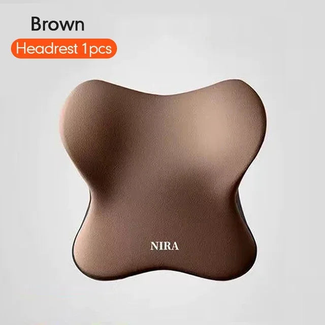 Memory Foam Car Universal Headrest Lumbar Cushion Back Cushion Lumbar Pillow Car Comfort Neck Pillow Car General Accessories