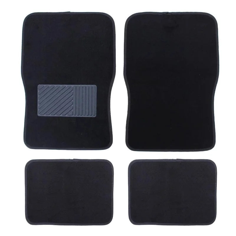 Car Floor Mats Universal Carpet 4PCS Full Set Car Floor Mat For Auto Foot Pads Automobile Carpet Cover Universal Car Styling