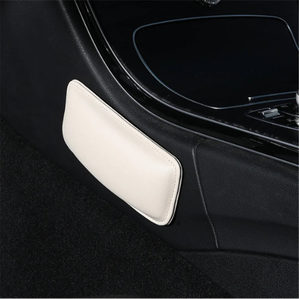 Car Knee Cushion, Soft Leather Car Door Armrest Pad for Knee, Leg, and Elbow Support Universal Car Center Console Cushion