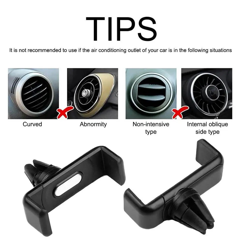 Car Phone Holder Stand For Mobile Phone Air Vent Phone Stand For Telephone Car Holder Stand Car Internal Storage Accessories