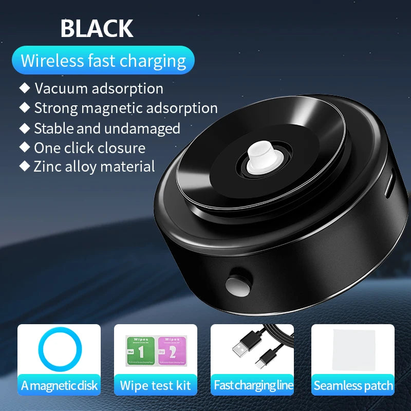 360 degree Rotation Magnetic Vacuum Car Phone Holder For Magsafe IPhone Suction Cup Navigation Stand Bracket Car Phone Holder