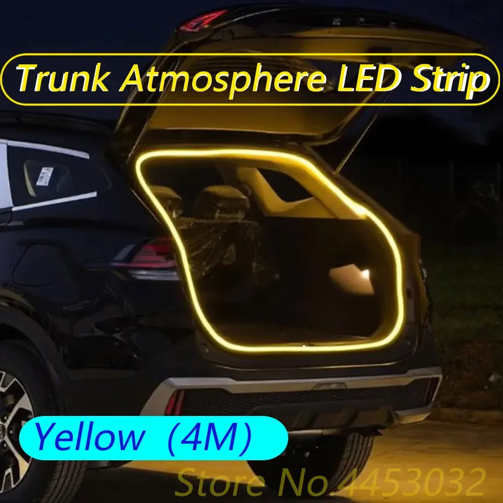 Car Trunk Light Strip For Audi A6 Q5 A4 A8 Q7 A3 Q3 TT R8 A5 S4 S6 Q8 RS4 RS6 LED Interior Atmosphere Light 12V 4M