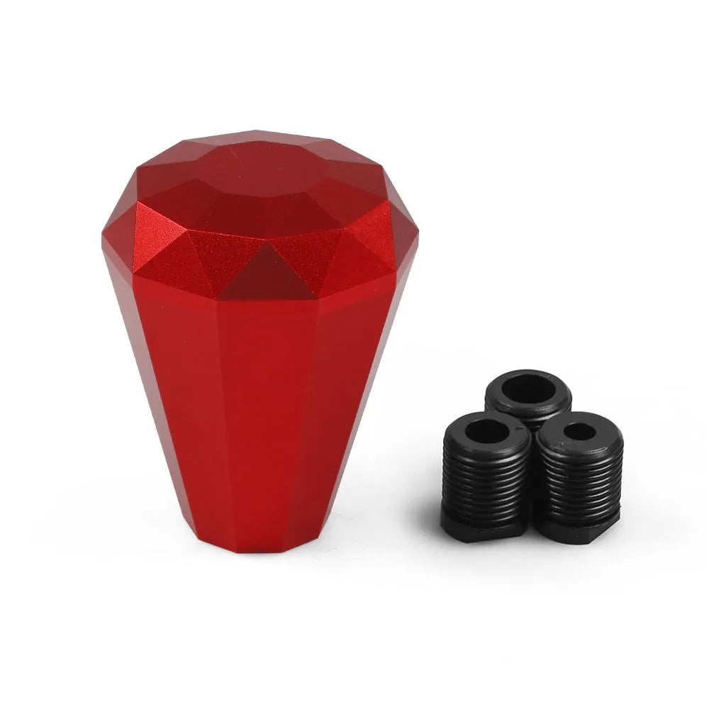 Universal Racing Diamond Shape Shift Knob Car Aluminum Manual Gear Stick Shift Knob Lever Shifter Racing Shift Knob