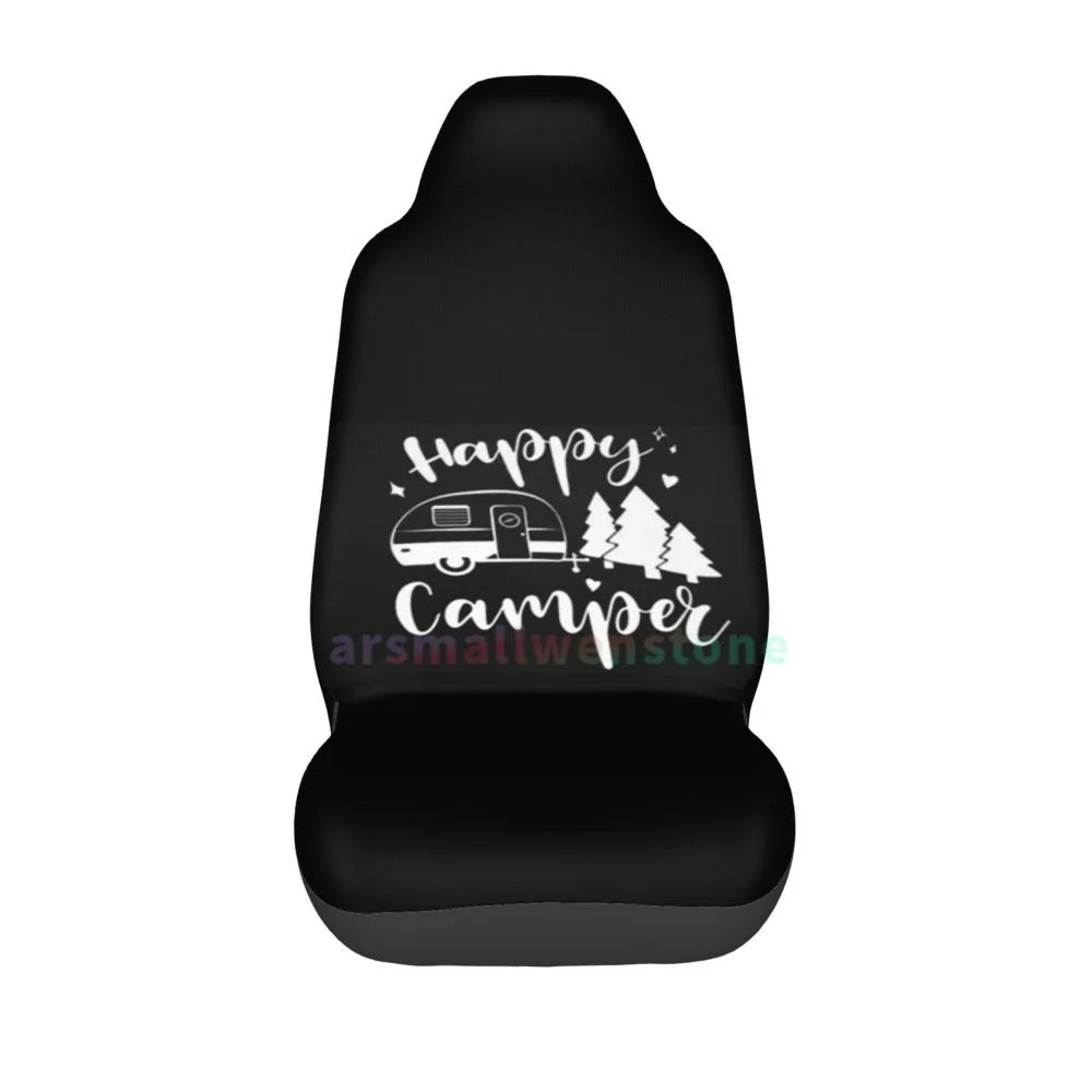 Camper Car Seat Cover 2PCS Front Car Seat Cover Seat Anti Fouling Protective Cover Cute Car Accessories