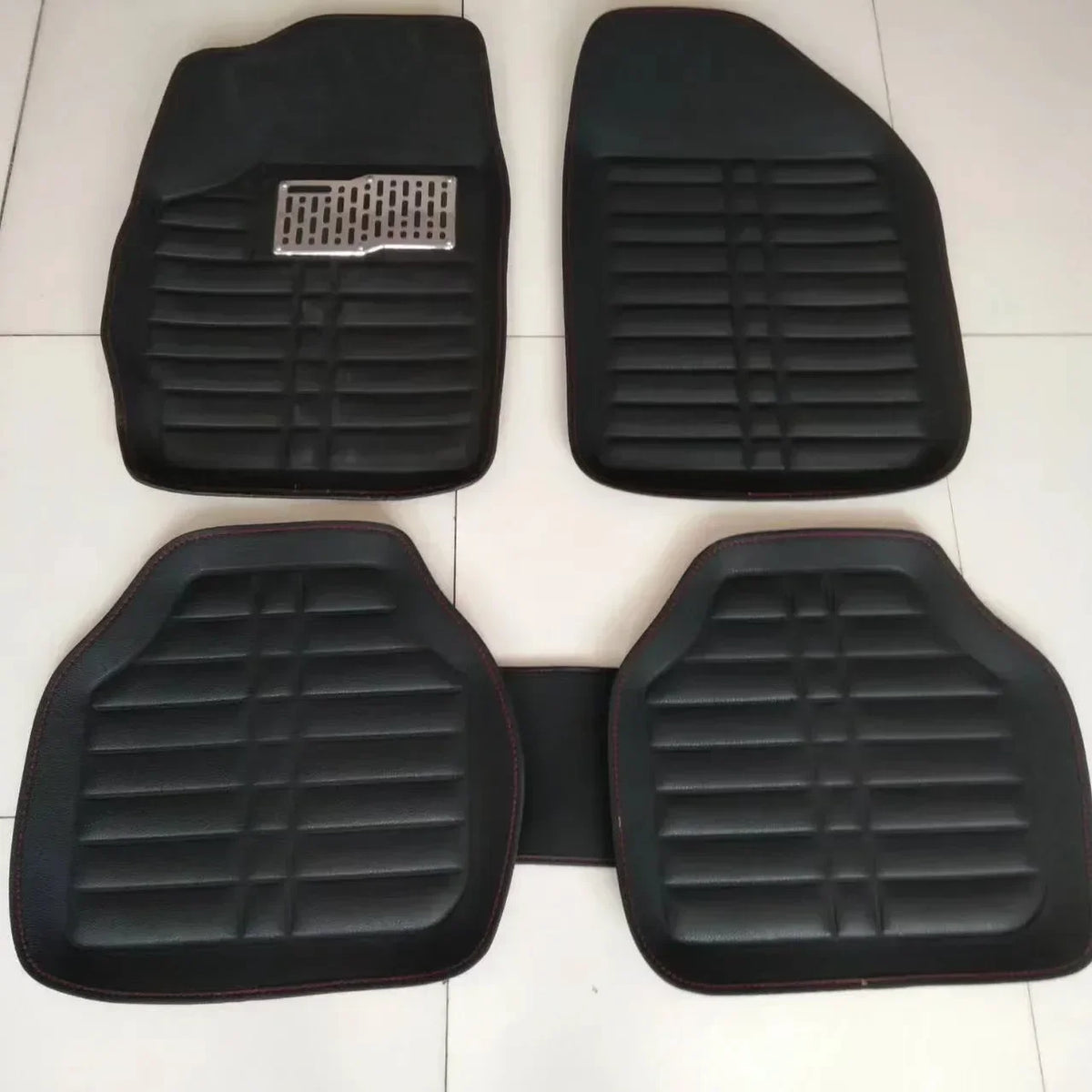 Universal 5Pcs Car PU Leather Durable Floor Mats Auto Anti-Slip Mat Car Styling Interior Auto Floor Mats Car Interior Accessorie