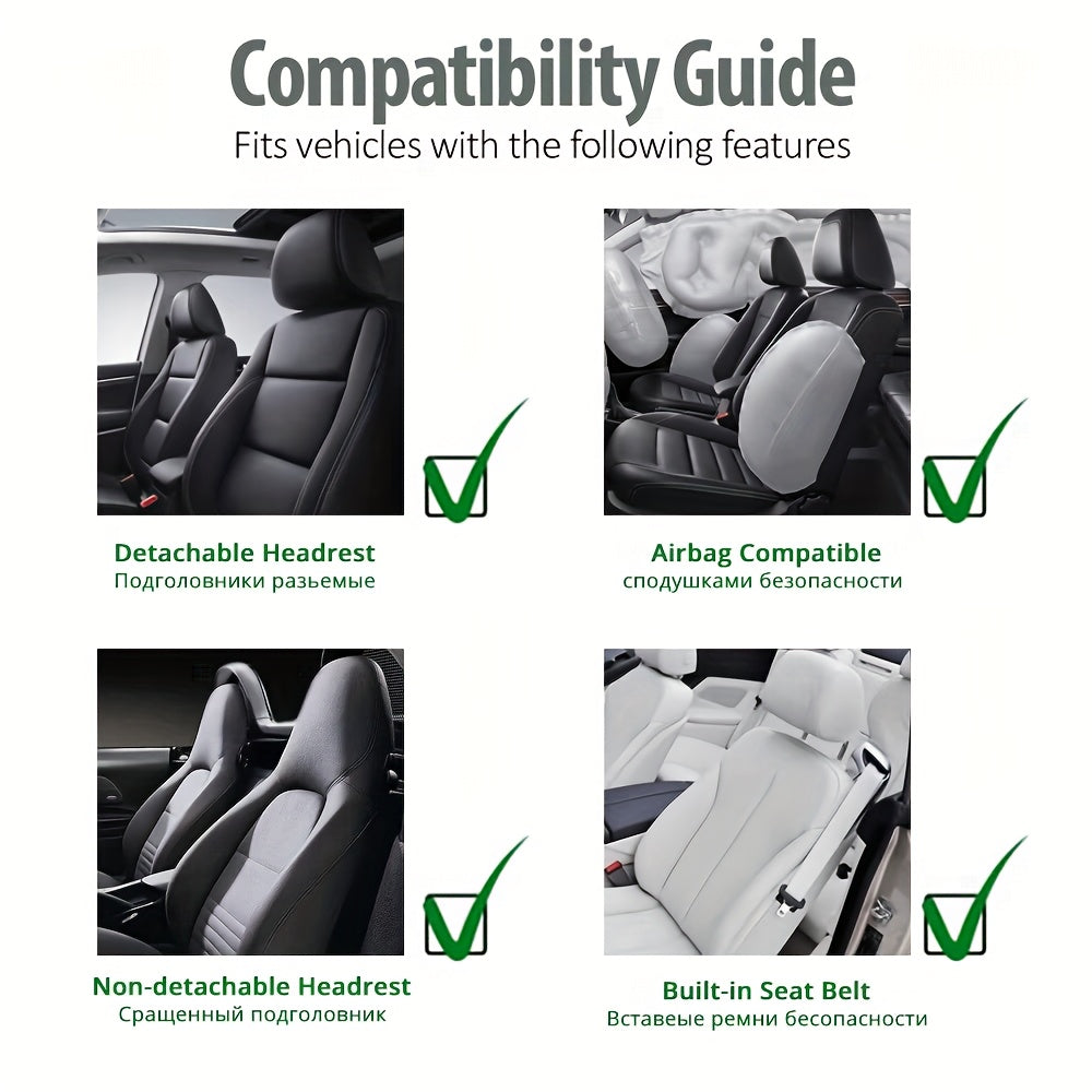 Waterproof Sweatproof Car Seat Cover Universal Fit for Cars, SUVs, Trucks Polyester Fabric Protector for Gym, Running, Swimming