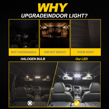 13Pcs LED Interior Dome Trunk Light Kit Canbus For Chevrolet Chevy Orlando 2011 2012 2013 2014 2015 2016 2017 Car Reading Bulbs