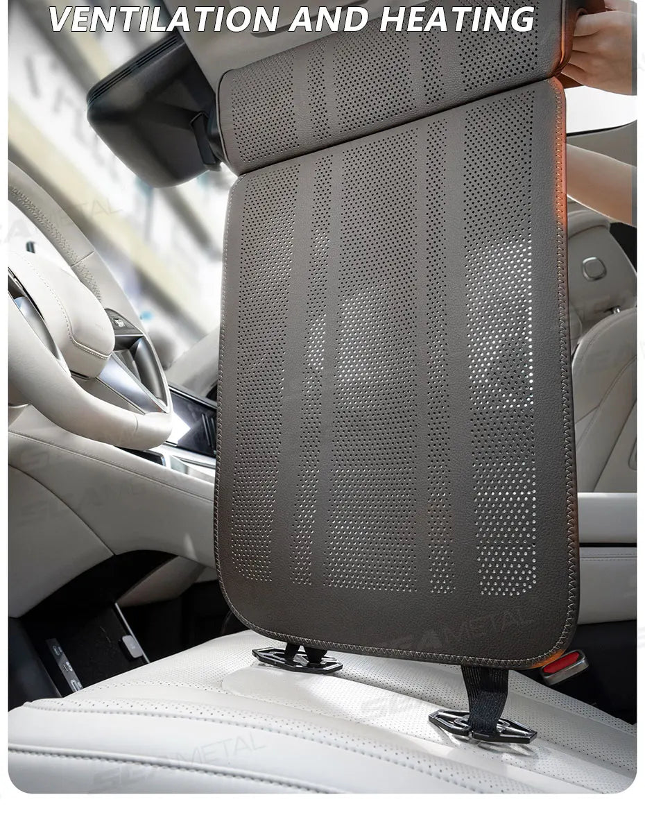 SEAMETAL Car Seat Cushion with Leg Support Universal Car Seat Protection Cover with Extension Leg Rest Padding Relieve Fatigue