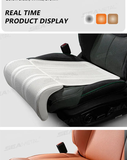 SEAMETAL Car Seat Cushion with Leg Support Universal Car Seat Protection Cover with Extension Leg Rest Padding Relieve Fatigue