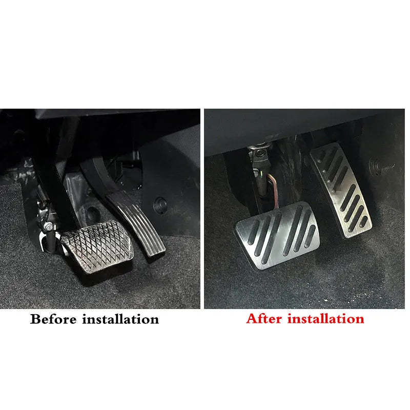 Stainless Steel Car Pedals For MG ZS EV ZX EZS ZST ZS11 2017 2018 2019 2020 2021 2022 Accelerator Brake Non-slip Pedal Cover Pad