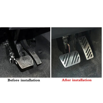 Stainless Steel Car Pedals For MG ZS EV ZX EZS ZST ZS11 2017 2018 2019 2020 2021 2022 Accelerator Brake Non-slip Pedal Cover Pad