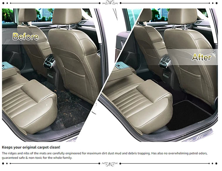 Car Floor Mats For Ford Fiesta 5 MK5 Ford Classic 2003~2008 Rugs Panel Footpads Carpet Cover Pad Anti-slip Foot Pads Accessories