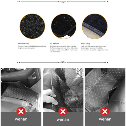 Car Floor Mats For Ford Fiesta 5 MK5 Ford Classic 2003~2008 Rugs Panel Footpads Carpet Cover Pad Anti-slip Foot Pads Accessories
