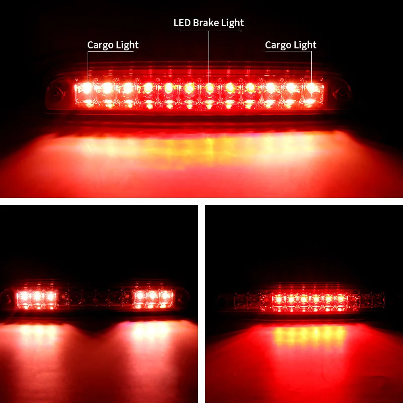 Rear Third 3rd High Stop Brake Light Lamp For Ford Ranger 1993-2011 F250 F350 F450 F550 Cargo DRL Additional Rear High Mount LED