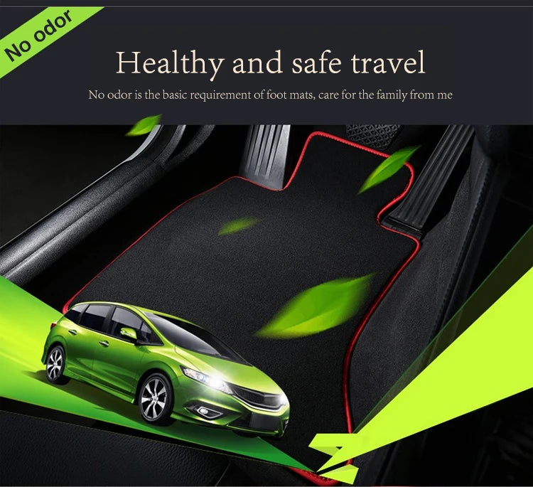 Car Floor Mats For Ford Fiesta 5 MK5 Ford Classic 2003~2008 Rugs Panel Footpads Carpet Cover Pad Anti-slip Foot Pads Accessories