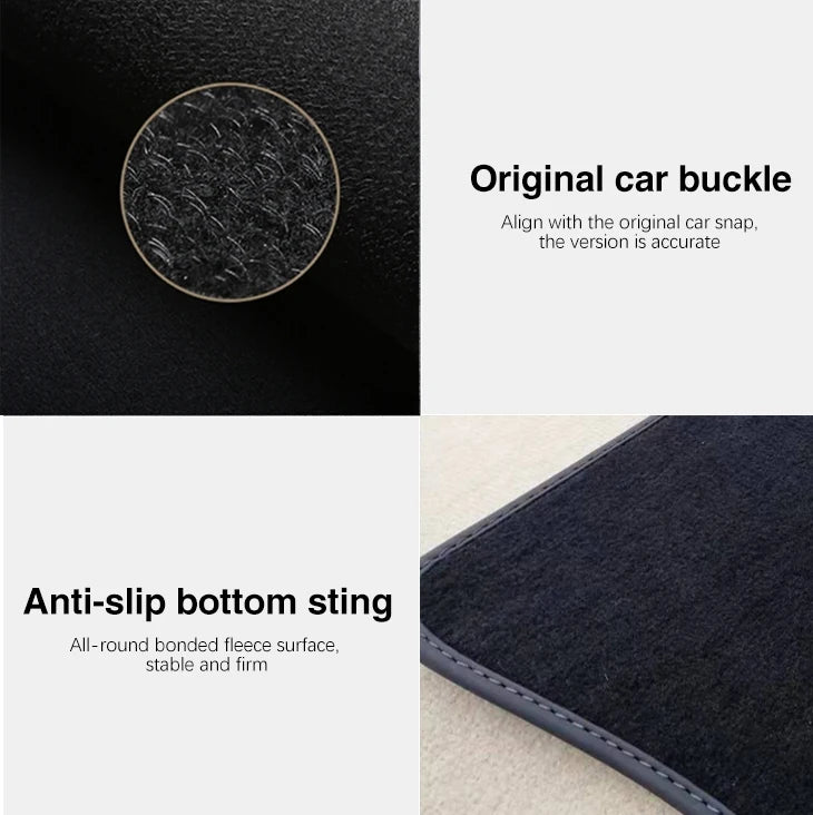 Car Floor Mats For Ford Fiesta 5 MK5 Ford Classic 2003~2008 Rugs Panel Footpads Carpet Cover Pad Anti-slip Foot Pads Accessories