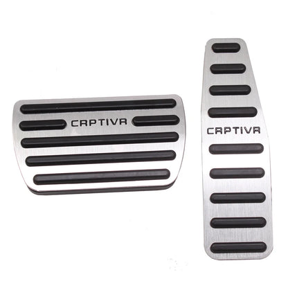 Car Accessories for Chevrolet Captiva Fuel Brake Foot Rest AT Pedals Plate Accelerator Brake Pedal Pads Covers Styling
