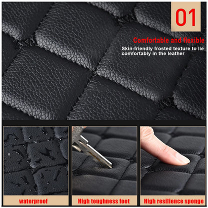 4pcs Car Floor Mats Universal Waterproof  Front Rear Full Set Auto Rugs Leather Car Carpet  Accessories Interior