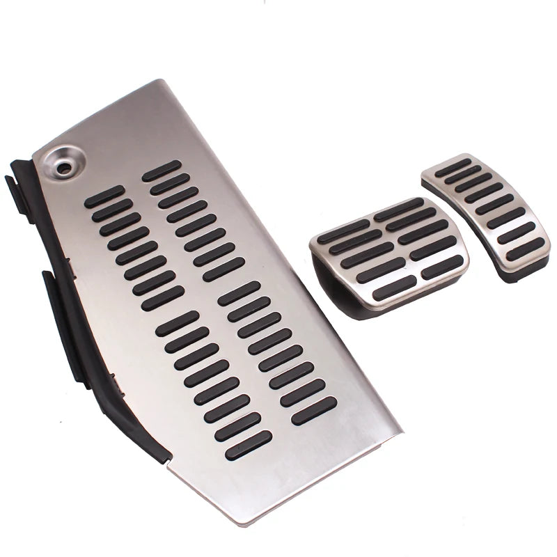 LHD Car Pad Foot Rest For Volkswagen Polo VW Golf 4 Bora Beetle RSi GTI R32 For Audi A3 SEAT Stainless Steel Pedal Pad