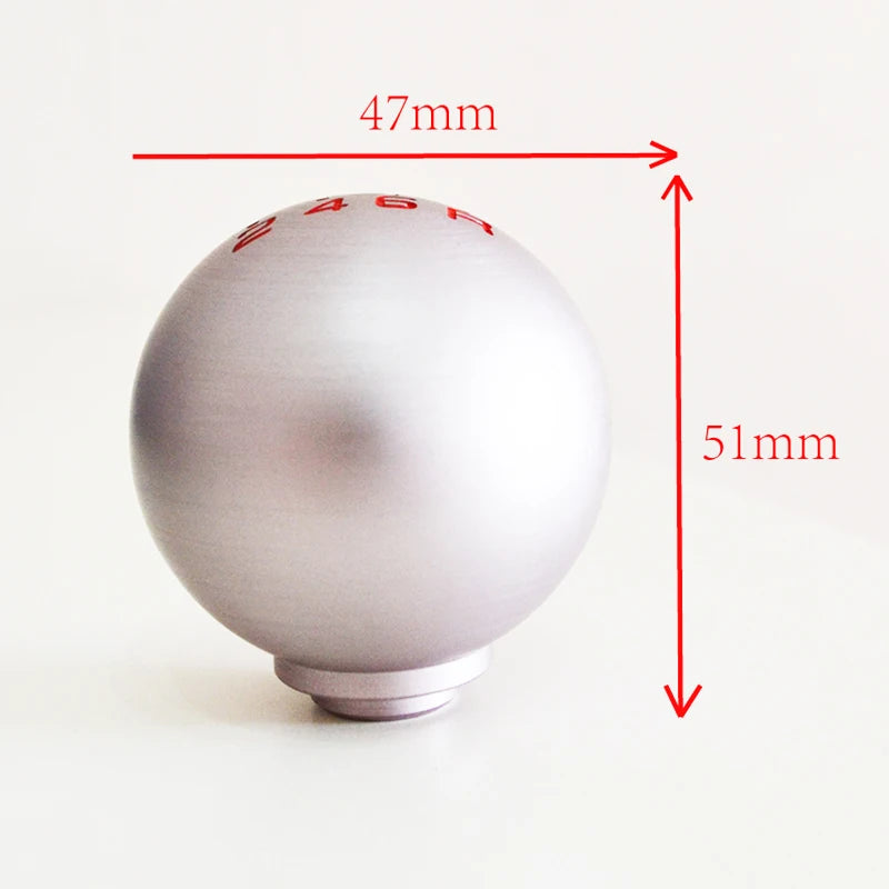 Manual Gear Shift Knob Round Aluminum Shift Knob Lever Handball For HONDA ACURA
