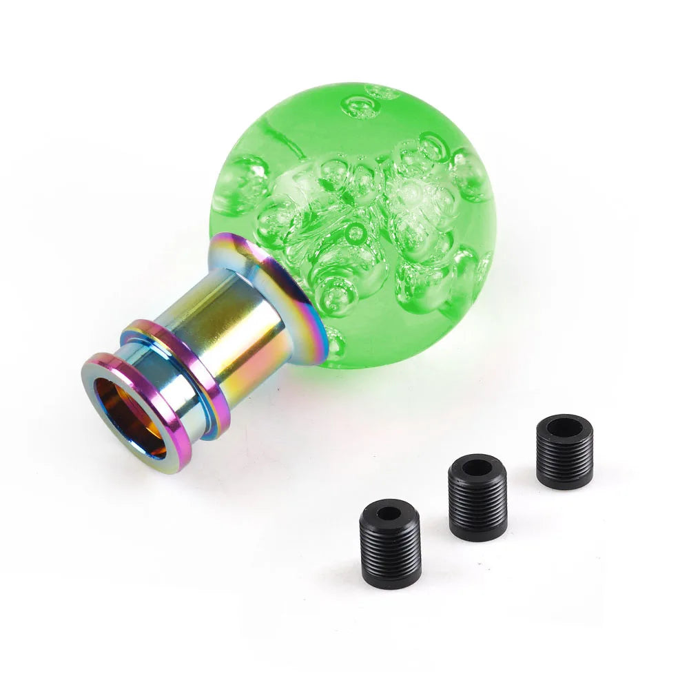 Car Manual Shift Knob Acrylic Gear Shifter Head Shift Knob Stick Crystal Transparent Bubble Pink Blue Clear Gear Shift Knob