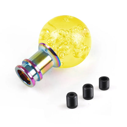 Car Manual Shift Knob Acrylic Gear Shifter Head Shift Knob Stick Crystal Transparent Bubble Pink Blue Clear Gear Shift Knob
