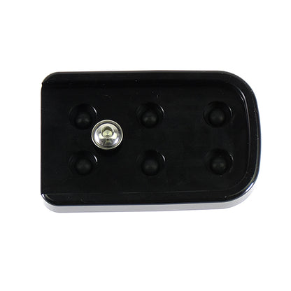 Motorcycle CNC Large Brake Pedal Pad Cover Black/Chrome Footpegs Footrest Pedal For Harley Softail Touring Dyna Road King Glide