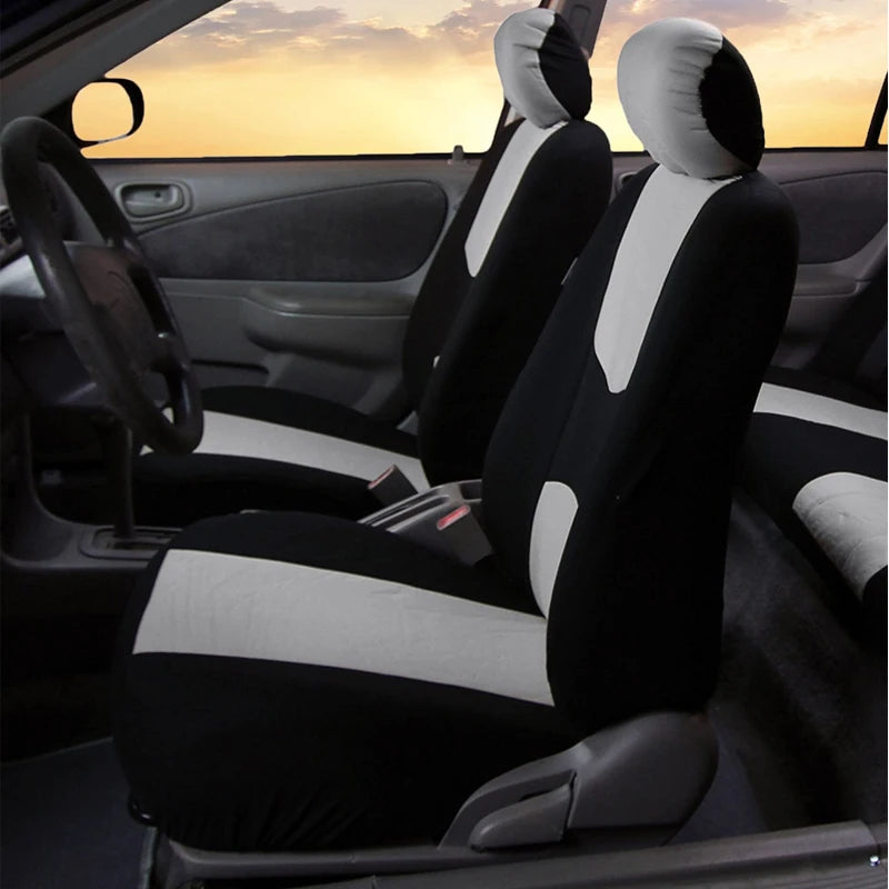 AUTOYOUTH Automobiles Seat Covers Full Car Seat Cover Universal Fit Interior Accessories Protector Color Gray Car-Styling