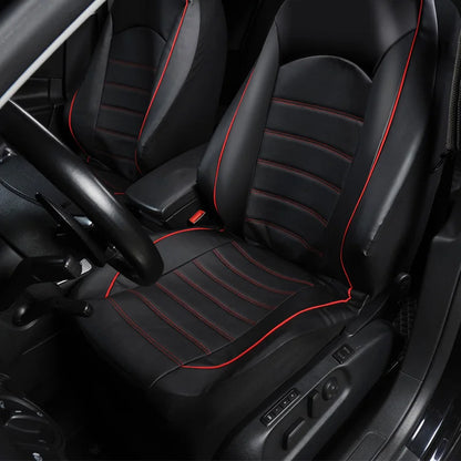 Faux Leather Car Seat Cover Full Set Airbags Compatible and Split Bench Universal Auto Covers Style Car Seat Cover Auto Interior