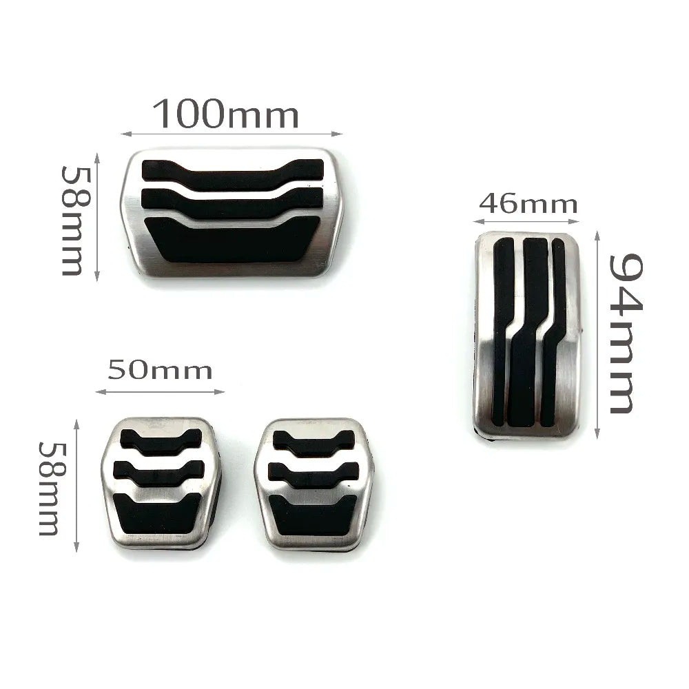 Car-styling Stainless steel Car Pedal Pads Cover MT AT case for Ford Focus 2 mk2 focus 3 mk3