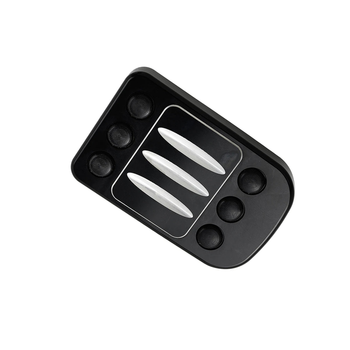 Motorcycle CNC Large Brake Pedal Pad Cover Black/Chrome Footpegs Footrest Pedal For Harley Softail Touring Dyna Road King Glide