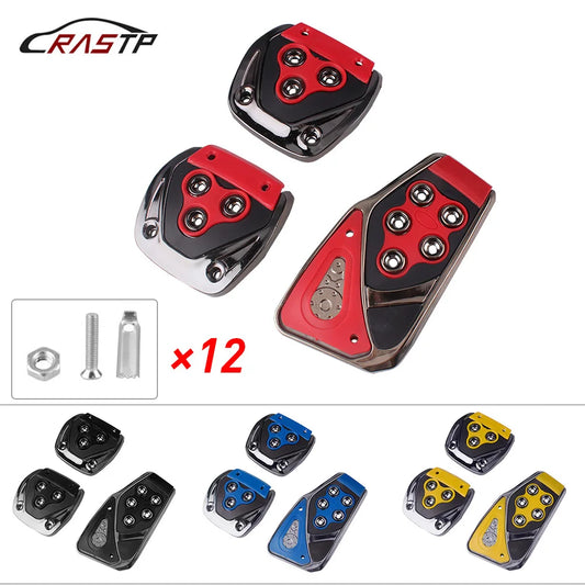 RASTP-Cheap Car Styling Racing Pedals Universal Manual Brake Pedals Foot Rest Auto Pedal Pads RS-ENL010