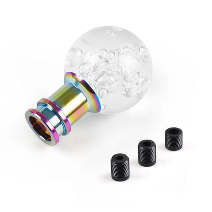 Car Manual Shift Knob Acrylic Gear Shifter Head Shift Knob Stick Crystal Transparent Bubble Pink Blue Clear Gear Shift Knob