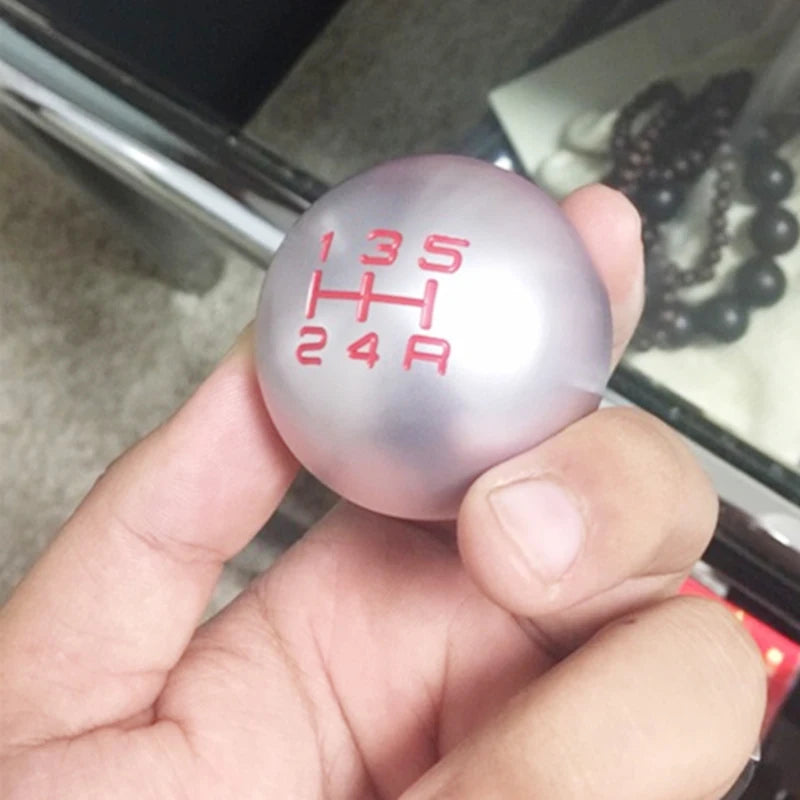 Manual Gear Shift Knob Round Aluminum Shift Knob Lever Handball For HONDA ACURA