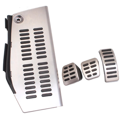 LHD Car Pad Foot Rest For Volkswagen Polo VW Golf 4 Bora Beetle RSi GTI R32 For Audi A3 SEAT Stainless Steel Pedal Pad