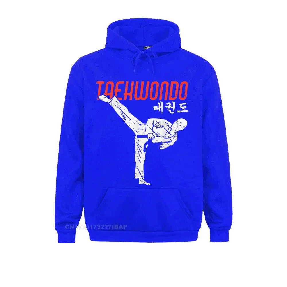 Taekwondo Hangeul Hangul Korean Symbol Martial Arts Hoodie Tight Boy Sweatshirts Classic Long Sleeve Hoodies Preppy Hoods