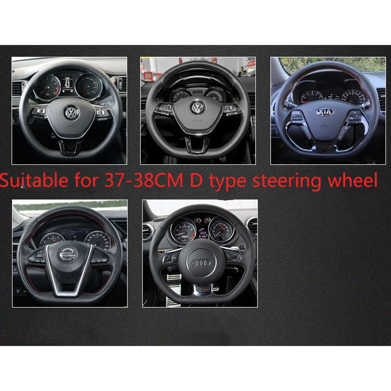Car Steering Wheel Cover D Type PU Leather For Nissan X-trail Qashqai Rogue Sport Rogue 2017 2018 2019 2020 2021 Altima Versa