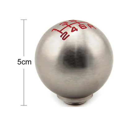 Manual Gear Shift Knob Round Aluminum Shift Knob Lever Handball For HONDA ACURA