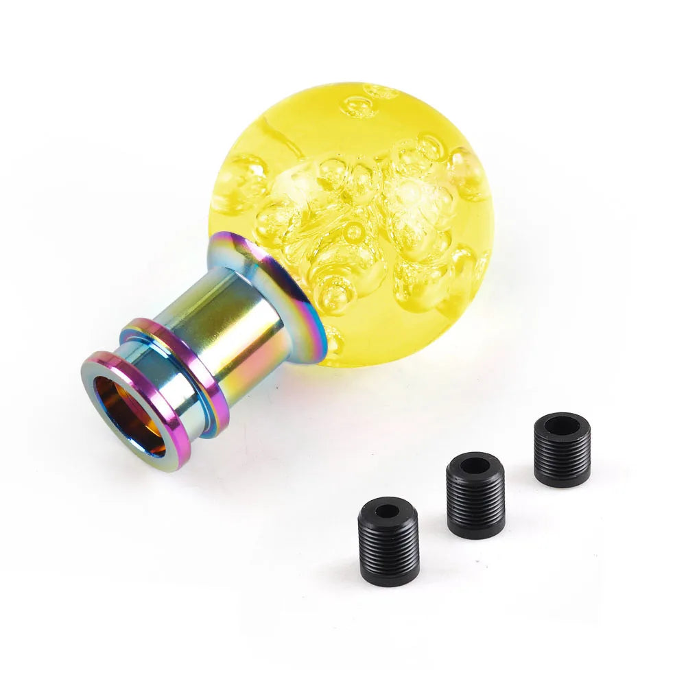 Car Manual Shift Knob Acrylic Gear Shifter Head Shift Knob Stick Crystal Transparent Bubble Pink Blue Clear Gear Shift Knob