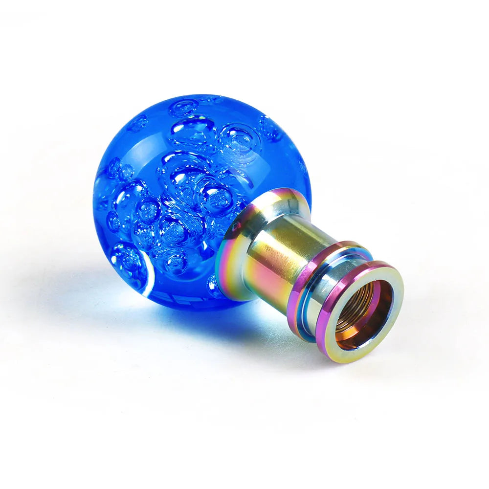 Car Manual Shift Knob Acrylic Gear Shifter Head Shift Knob Stick Crystal Transparent Bubble Pink Blue Clear Gear Shift Knob