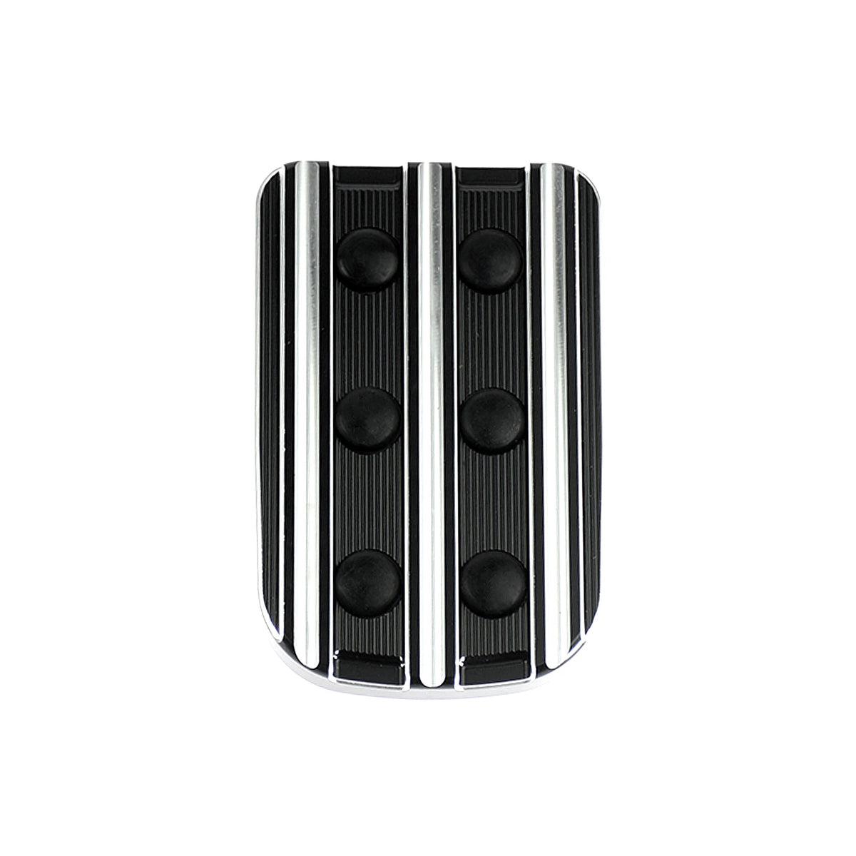 Motorcycle CNC Large Brake Pedal Pad Cover Black/Chrome Footpegs Footrest Pedal For Harley Softail Touring Dyna Road King Glide