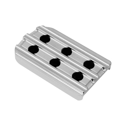 Motorcycle CNC Large Brake Pedal Pad Cover Black/Chrome Footpegs Footrest Pedal For Harley Softail Touring Dyna Road King Glide