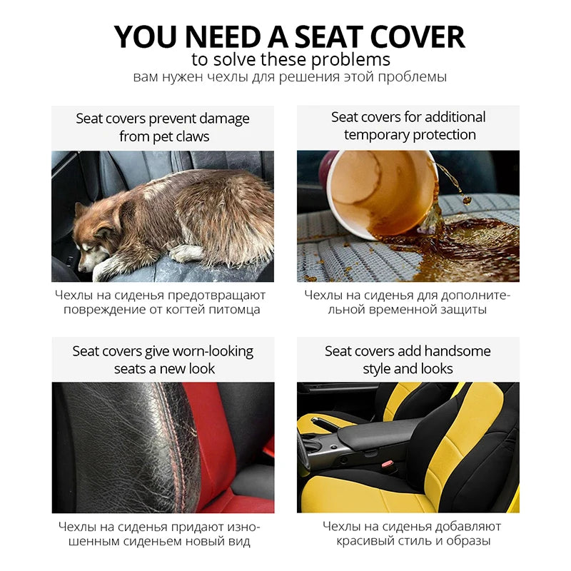 Sports Car Seat Cover Universal Seat Protector Polyester