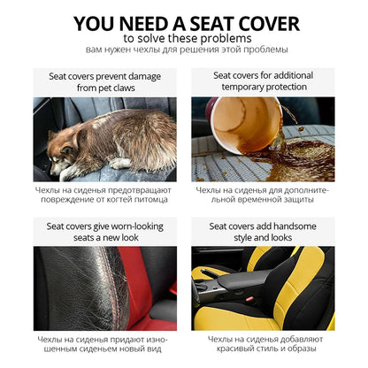 Sports Car Seat Cover Universal Seat Protector Polyester