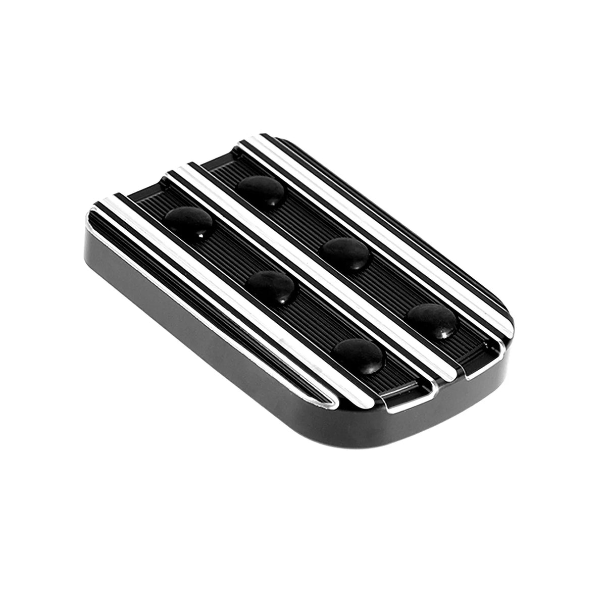 Motorcycle CNC Large Brake Pedal Pad Cover Black/Chrome Footpegs Footrest Pedal For Harley Softail Touring Dyna Road King Glide